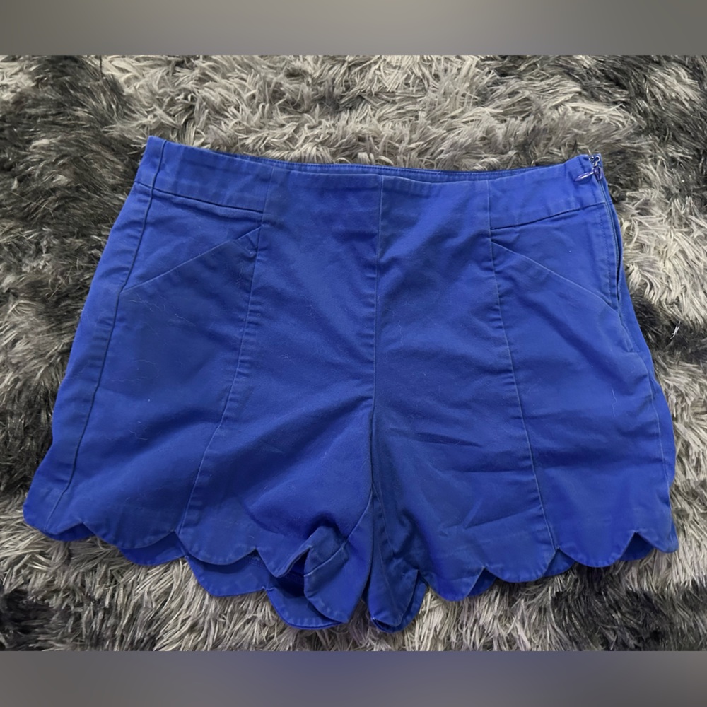 Lilly Pulitzer Blue Scalloped Shorts